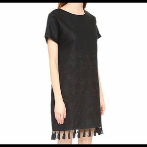 Madewell Black Tassel Dress